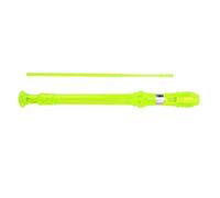 6Colors Plastic 8 Hole Translucent Descant Recorder Practice Kids Children Lightweight Safe Durable Clarinet Red Green Blue Yellow Pink Golden Blue Small Beginners Intermediate (Yellow)