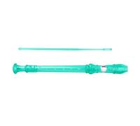 6Colors Plastic 8 Hole Translucent Descant Recorder Practice Kids Children Lightweight Safe Durable Clarinet Red Green Blue Yellow Pink Golden Blue Small Beginners Intermediate (Green)