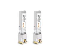 6COMGIGA 2Pack 10GBase-T SFP+ Transceiver, 10G SFP+ to RJ45 Copper Module, Compatible for Cisco SFP-10G-T-S, Ubiquiti uacc-cm-rj45-mg,Netgear,Mikrotik S+RJ10(CAT.6a/7, 30m/98.4ft)