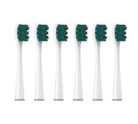 6CS Toothbrushes Head for Usmile Y1S/Y4/U1/U2/U3/P1/P4 Soft Sonic Electric Toothbrush Clean Nozzles(6BlackishGreen)