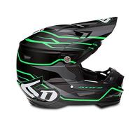 6D ATR-2 Phase MX Helmet Black/GreenL Black,Green