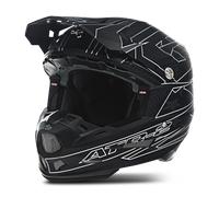 6D ATR-2 Super Patriot MX Helmet BlackS Black