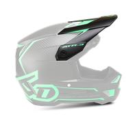 6D ATR-3 Nova MX Helmet Peak Matt Neon GreenOne Size Matt Neon Green
