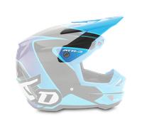 6D ATR-3 Wave MX Helmet Peak Glossy Cyan/Blue/PurpleOne Size Glossy Cyan,Blue,Purple