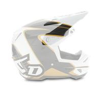 6D ATR-3 Wave MX Helmet Peak Glossy Gold/WhiteOne Size Glossy Gold,White