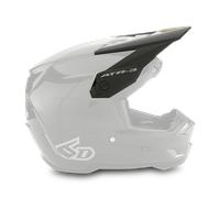 6D ATR-3Y Solid Youth MX Helmet Peak Glossy BlackOne Size Glossy Black