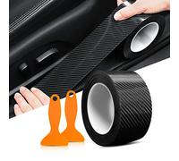 6D Carbon Fiber Vinyl Self Adhesive Film,Vinyl Wrap Tape,car door sill protector strips,Vinyl Wrap Kit,Self-adhesive Paint Protection Film Vinyl 5x100M/2 IN*393 IN for Car,Motorcycle,Bike
