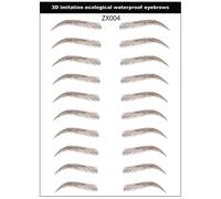6D Eyebrow Tattoos Stickers Eyebrow Water Transfers Stickers 9/10 Pair Eyebrow Shaping Grooming For Brow Eyebrows Sticke Sticker shadow semi-permanent transfers Grooming make simulation Eyebro