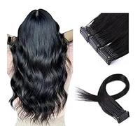 6D First Generation Hair Extensions 6D Machine Quick No-Trace Hair Extension Real Human Hair Seamless Silky Straight Hair for Women,10 Rows,14inch