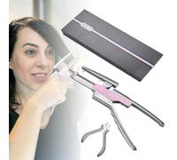 6D Hair Extension Gun,Hair Extensions Machine Kit,Quick-Operated Non-Marking Hair Extension Tool 5 Pin Invisible Seamless Hair Extension for Salon Human Hair