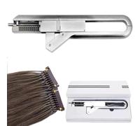 6D Hair Extension Machine Kit for Salon Human Hair, 10-pin Invisible Seamless Hair Extension with Pliers, Hair Extensions Tools Connector
