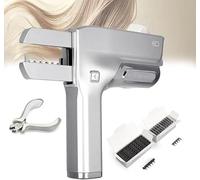 6D Hair Extension Machine Kit, Third Generation, Simple Traceless Human Hair Tool, for Home & Salon (Black)