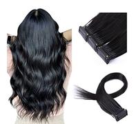 6D Hair Extensions Human Hair,6D No-Trace Hair Extension Real Human Hair Hidden Smooth Extension Seamless Silky Straight Hair for Women And Girls,10 Rows,18inch