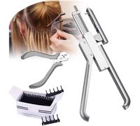 6D Hair Extensions Machine, 10-pin No Trace 6D Hair Extension Machine Kit, Hair Extension Gun Professional Extensions Equipment for Salon Human Hair Connector Kits with Pliers