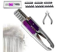 6D Hair Extensions Machine kit, 5-pin Hair Extension Gun with Hair Extensions Buckle, 4rd Generation No-Trace Invisible Seamless Hair Extension Tools with Pliers for Salon