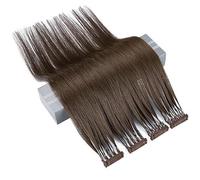 6D Second Generation Hair Piece 6D Machine Quick And Seamless Natural Hair Extensions Can Perm And Dye Hair No Tangling,10Rows,Brown,14inch