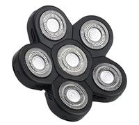 6D Universal Electric Shaver Blade, 6 Heads Upgrade Hypoallergenic Beard Cutter Replacement, Rotary Shaver Heads for Face Trimming, Back-Up Blade for Men Fathers and Boys