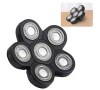 6D Universal Electric Shaver Blade, 6 Heads Upgrade Hypoallergenic Beard Cutter Replacement, Rotary Shaver Heads for Face Trimming, Back-Up Blade for Men Fathers and Boys