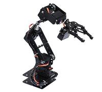 6DOF Robotic Arm Kit DIY Robot with Servo Motors for STEM Education Engineering Learning Tool for Hobby Projects Students Educators