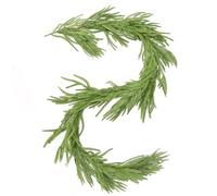 6FT/1.8M Christmas Garland with 50 LED Lights, Fireplace Decorative Christmas Garlands Artificial PE Xmas Garland Wreath for Home Store Indoor Outdoor Decorations