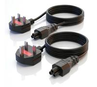6FT(1.8m) Laptop Power Supply Cable, 3 Pin (IEC320 C5 to NEMA 5-15P) Mickey Mous AC Power Cord Compatible with HP, Lenovo, Dell, Acer, Samsung, Asus, Toshiba, Sony, IBM Computer Power Cable - 2Pack