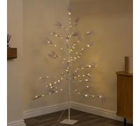 6ft (1.8m) Light Up Feather Pine Christmas Tree with LEDs