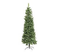 6FT Slim Pine Green Tree Christmas Holiday Festive Xmas Home Decorations with Pencil Point Tips Shatchi Green 6ft