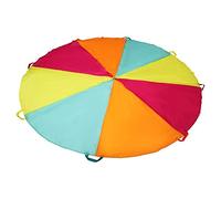 6ft, 10ft, 20ft Play Parachute Kids Rainbow Parachute Toy, Parachute for Kids with Handles, Outdoor Indoor Play Equipmen Lawn Games Picnic Blanket Mat