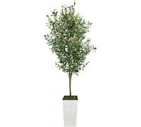 6Ft 120Cm Faux Olive Tree With Planter Pot
