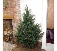 6ft 180cm Green Glenshee Spruce Artificial Christmas Tree PE and PVC Mix Natural Look Samuel Alexander Green One Size