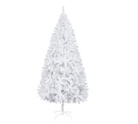 6Ft/180CM White Christmas Artificial Christmas Tree - Artificial Christmas Tree with 400 Tips and Metal Stand - Easy Assembly for Festive Home Decorations - Christmas Home Decorations Decoration