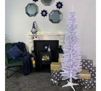 6ft (180cm) White Pencil Pine Christmas Tree with 321 Tips