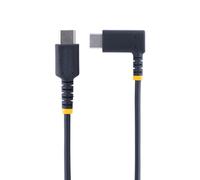 6ft (2m) USB C Charging Cable Right Angle - 60W PD 3A - Fast Charge USB-C Cable - Black USB 2.0 Type-C - Rugged Aramid Fiber - USB Charging Cord