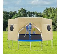 6FT/8FT/10FT/12FT Trampoline Tent - Trampoline Sunshade Cover, FoldableTrampolines Sunshade For 6 Straight Pole Outside, SunscreenTrampoline SunshadeTent Cover For Backyards Lawns Patios