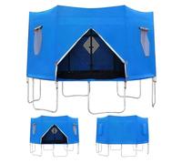 6ft/8ft/10ft/12ft Trampoline Tent, Trampoline Top Round Shade Cover, Trampolines Sunshade, Foldable Design, Waterproof and Sunscreen for Birthday Parties, Picnics, and Community Activities (8ft)