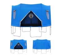 6ft/8ft/10ft/12ft Trampoline Tent, Trampoline Top Round Shade Cover, Trampolines Sunshade, Foldable Design, Waterproof and Sunscreen for Birthday Parties, Picnics, and Community Activities (6ft)