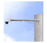 6FT Adjustable WallMounted Metal ty Camera Pole BracketCompatible with IP PTZ Dome Box Cameras CCTV Surveillance Accessory (200cm)