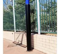 6ft All Weather Outdoor Basketball Pole Pad, Custom 2" 3" 4" 5" 6" 7" 8" 9" 10" 11"12" Round Pole Protector Cushion for Metal/ Concrete/ Cement Column, Garage Post Padding Cushion(Black,Dia 178mm (7in