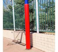 6ft All Weather Outdoor Basketball Pole Pad, Custom 2" 3" 4" 5" 6" 7" 8" 9" 10" 11"12" Round Pole Protector Cushion for Metal/ Concrete/ Cement Column, Garage Post Padding Cushion(Red,Dia 254mm (10in)