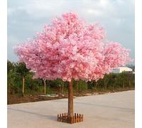 6FT Artificial Bonsai Tree, Handmade Light Pink Cherry Blossom Tree, with Cherry Blossom Branches, for Indoor and Outdoor Wedding Decor