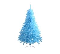 6FT Artificial Christmas Pine Tree Fake Xmas Spruce Trees Holiday Decoration With Metal Stand For Outdoor Indoor Decor Blue(Blu,120cm)