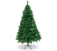 6Ft Artificial Christmas Tree, 550 Branch Tips Green Xmas Tree with Stand for Indoor Outdoor Holiday Decoration