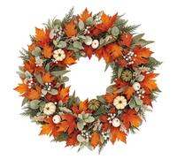 6FT Artificial Fall Mantel Garland Maple Leaf Pumpkin Berry Garland