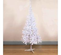 6Ft Artificial Snowy Frosted White Christmas Tree