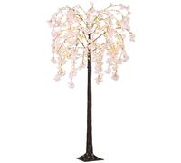 6ft Blossom Tree Christmas Tree Artificial - Pink with LED Lights Warm White 10 Tips