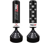 6ft Boxing Free Standing Punch Bag Stand MMA Martial Arts Punching Gloves Sets (Black/White Punch bag Only, 6ft)