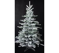 6FT Californian Pine Snow Covered Green Tips Bushy Artificial Plain Christmas Tree Shatchi White 6ft