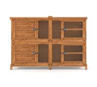 6ft Chartwell 2 Tier Luxury Guinea Pig Rabbit Hutch For Keeping Pets Separate | Perfect Outdoor & Indoor Rabbit Hutch for 2 Rabbits Or Guinea Pigs | The Biggest Hutch On Amazon