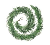 6ft Christmas Garland, Norfolk Pine Artificial Greenery Garland Dense Real Touch for Fireplace Mantel, Stairs, Front Door, Indoor & Outdoor Decor - Reusable Weatherproof (180cm)