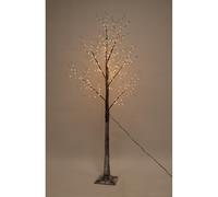 6ft Christmas Tree Light Feature Black with LED Lights Warm White